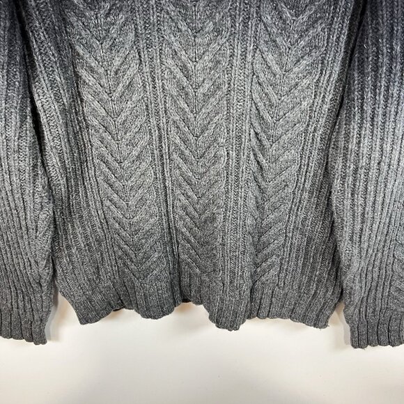 Inc International Concepts Lambswool Ombré Gray Black Sweater Size Large - Picture 3 of 8